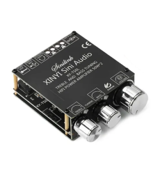 Усилитель звука двухканальный Sinilink - XINYI Sini Audio XY-T50H 50x2 Ватт HI-FI D-класс на базе TPA3116D2 - поддержка Bluetooth AUX USB Цвет Чёрный