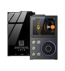 MP3-Player Hi-Fi AUDIO FM radio Bluetooth DSD256 - support Equalizer Line-Out and Voice Recorder memory up to 256 GB - Color Metallic-Shadow