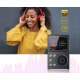 MP3-Player Hi-Fi AUDIO FM radio Bluetooth DSD256 - support Equalizer Line-Out and Voice Recorder memory up to 256 GB - Color Metallic-Shadow