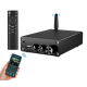 Two-channel amplifier Hi-Fi AUDIO 100Wx2 based on TPA3116D2 support Bluetooth USB and remote control Color Black