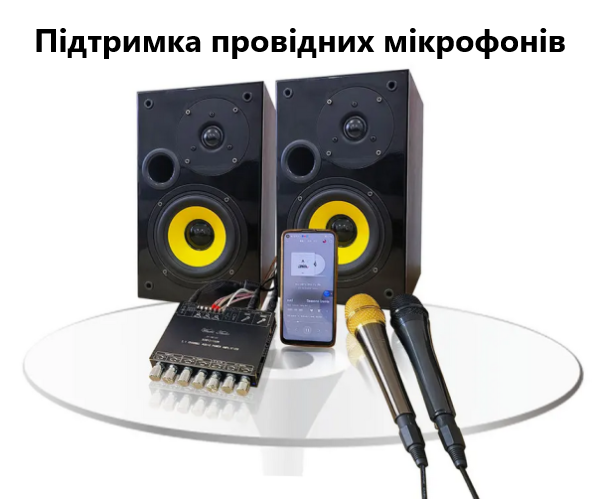ZK-AM100 – 2.1 channel 2x50 plus 100 watt subwoofer output Class D Karaoke Audio Amplifier - Color Black