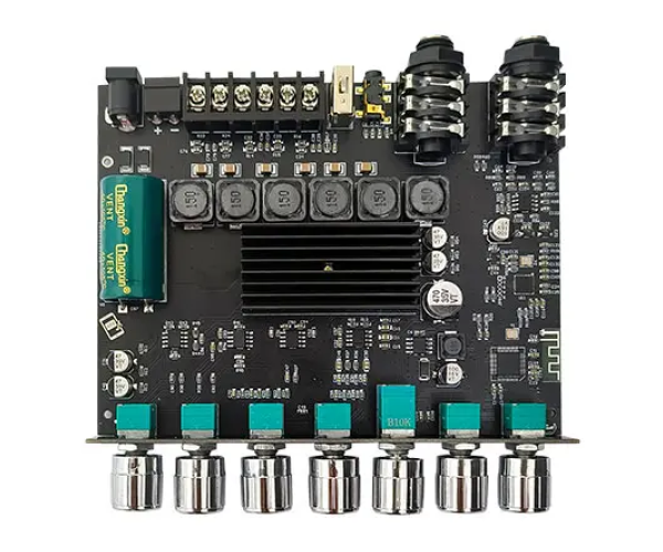ZK-AM100 – 2.1 channel 2x50 plus 100 watt subwoofer output Class D Karaoke Audio Amplifier - Color Black