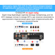Усилитель Douk Audio M4 многозонный 4-канальный 50Вт*4  - поддержка Line-Out и Line-in Bluetooth USB Цвет Чёрный
