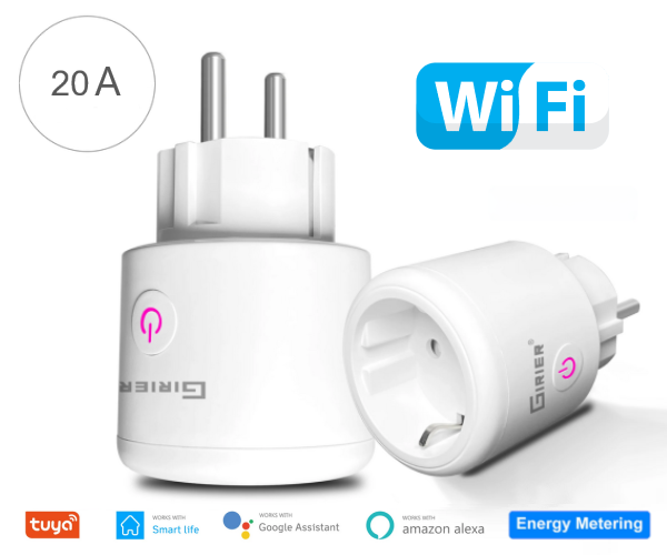 GIRIER 4200W Tuya Smart Wi-Fi Socket 20 Amp
