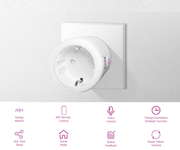 GIRIER 4200W Tuya Smart Wi-Fi Socket 20 Amp