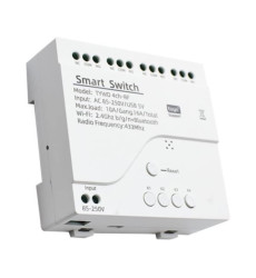 Розумне 4CH/4х канальне Wi-Fi реле AC 85-250В RF433 Tuya Smart - Колір Білий