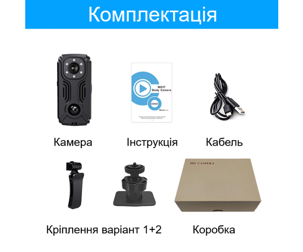 Body camera MD37 - mini WiFi video recorder Nectronix Full HD 1080P 2000mAh