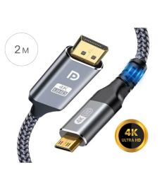 Кабель Mini HDMI - HDMI, Двонаправлений 2.0, 4K 60Hz - 2 метри
