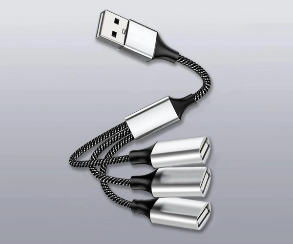 Розгалужувач Хаб USB A- 3в1 Мульти порт Адаптер UA1-UA3-EDIT