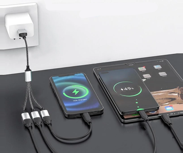 Розгалужувач Хаб USB A- 3в1 Мульти порт Адаптер UA1-UA3-EDIT