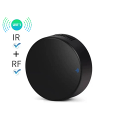 Розумний Wi-Fi пульт дистанційного керування RF та IR 433/315МГц Tuya Smart Круглий — Колір Чорний