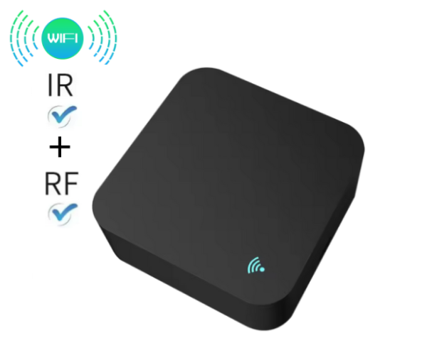 Умный Wi-Fi-пульт дистанционного управления RF и IR 433/315МГц Tuya Smart Квадратный - Цвет Чёрный