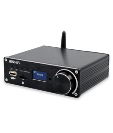 Підсилювач двоканальний BRZHIFI Audio C40 Hi-Fi 130x2 Вт на базі TPA3250 та ЦАП ES9023 - підтримка Bluetooth та пульта керування Колір Чорний