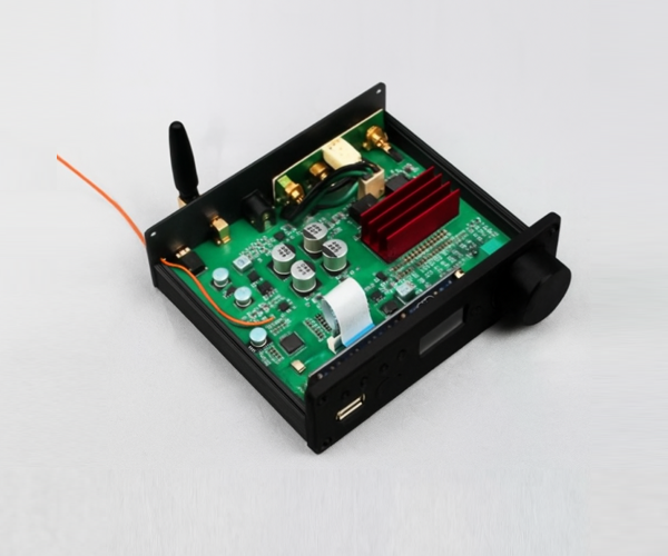Підсилювач двоканальний BRZHIFI Audio C40 Hi-Fi 130x2 Вт на базі TPA3250 та ЦАП ES9023 - підтримка Bluetooth та пульта керування Колір Чорний