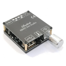 Усилитель звука двухканальный C50L 50x2 Ватт D-класс - поддержка Bluetooth AUX USB Цвет Чёрный