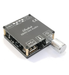 Підсилювач звуку двоканальний C50L 50x2 Ват D-клас - підтримка Bluetooth AUX USB Колір Чорний